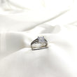 Bague en argent 925 “Royale Éternité” – Duo serti d’un zircon carré étincelant
