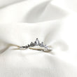 Bague en argent 925 “Couronne de Lumière” – Sertie de zircons scintillants