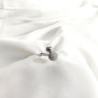 Bague en argent 925 “Équilibre Moderne” – Double sphère pavée de zircons
