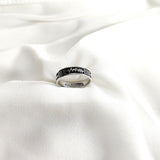 Bague homme en argent 925 motif battement de cœur – Style moderne