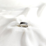 Bague en argent anneau simple poli