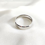 Bague en argent anneau simple poli