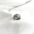 Bague en argent tressée style bohème chic