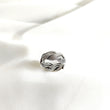 Bague en argent motif tressé élégant