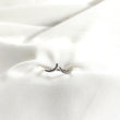 Bague en argent 925 “Lune d’Éclat” – Design ouvert serti de zircons