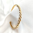 Bracelet torsadé en plaqué or – Garantie 10 ans