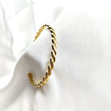 Bracelet torsadé en plaqué or – Garantie 10 ans