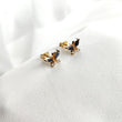Boucles d’oreilles papillon en plaqué or – Garantie 10 ans