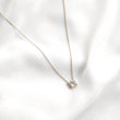 Chaîne solitaire zircon en plaqué or – Garantie 10 ans