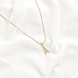 Chaîne lettre A en plaqué or – Garantie 10 ans