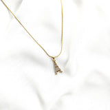 Chaîne lettre A en plaqué or – Garantie 10 ans