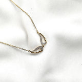 Chaîne ailes d’ange en plaqué or – Garantie 10 ans