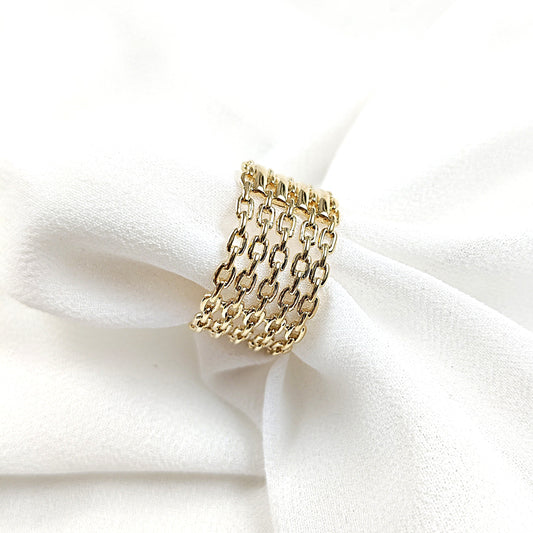 Bague multiples en plaqué or – Garantie 10 ans