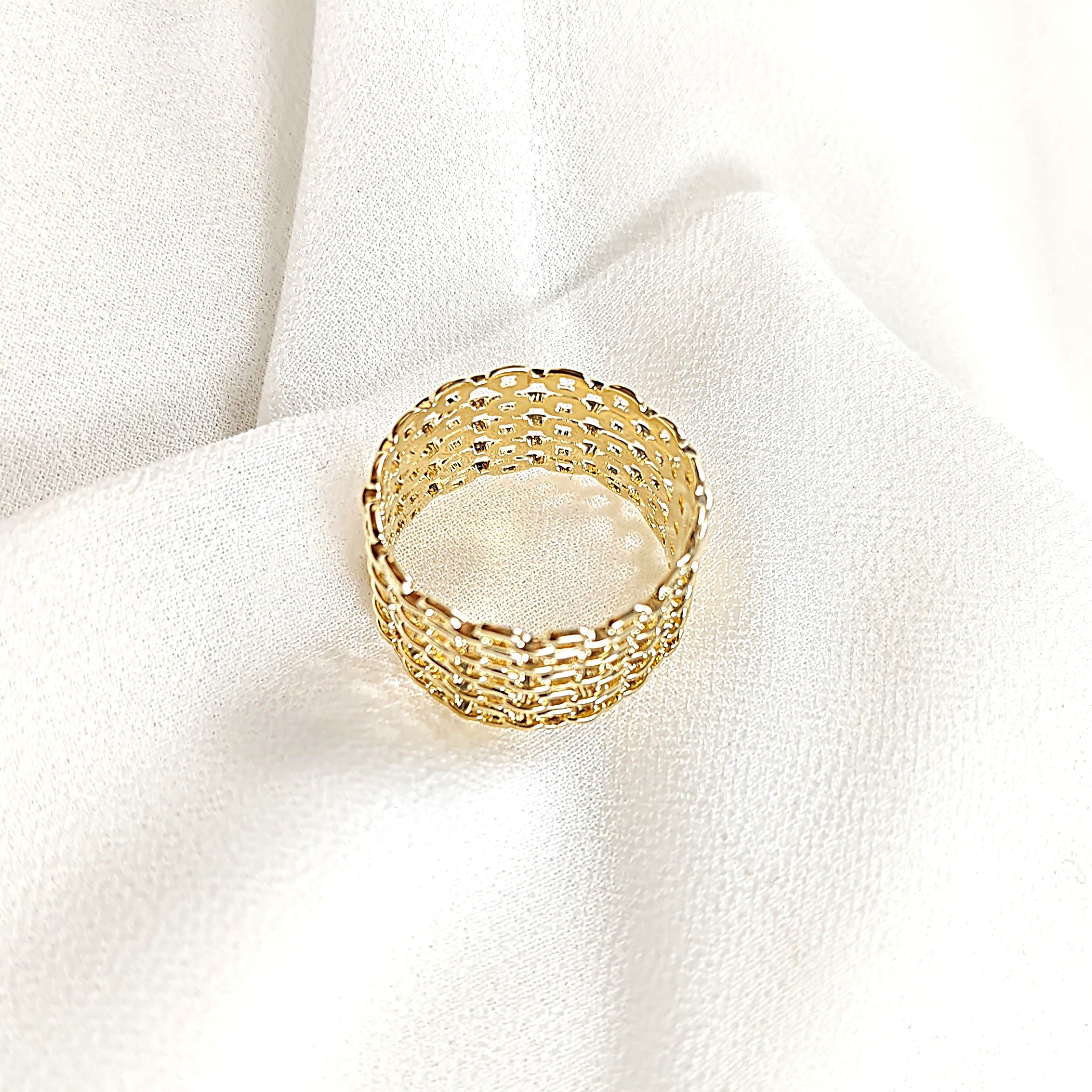 Bague multiples en plaqué or – Garantie 10 ans