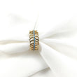 Bague feuille turquoise en plaqué or – Garantie 10 ans