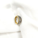 Bague ajourée élégance infinie en plaqué or – Garantie 10 ans