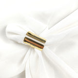 Bague design moderne en plaqué or – Garantie 10 ans