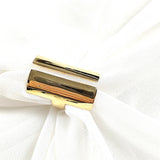 Bague design moderne en plaqué or – Garantie 10 ans