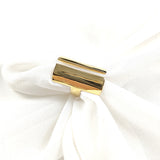 Bague design moderne en plaqué or – Garantie 10 ans