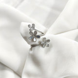 Bague en argent – Fleur d’éclat cristallin