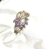 Bracelet antique  – Fleur impériale aux éclats d’améthyste