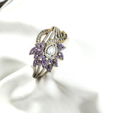 Bracelet antique  – Fleur impériale aux éclats d’améthyste