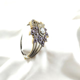 Bracelet antique  – Fleur impériale aux éclats d’améthyste