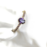 Bracelet antique  – Élégance royale aux pierres d’améthyste