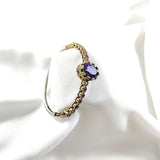 Bracelet antique  – Élégance royale aux pierres d’améthyste