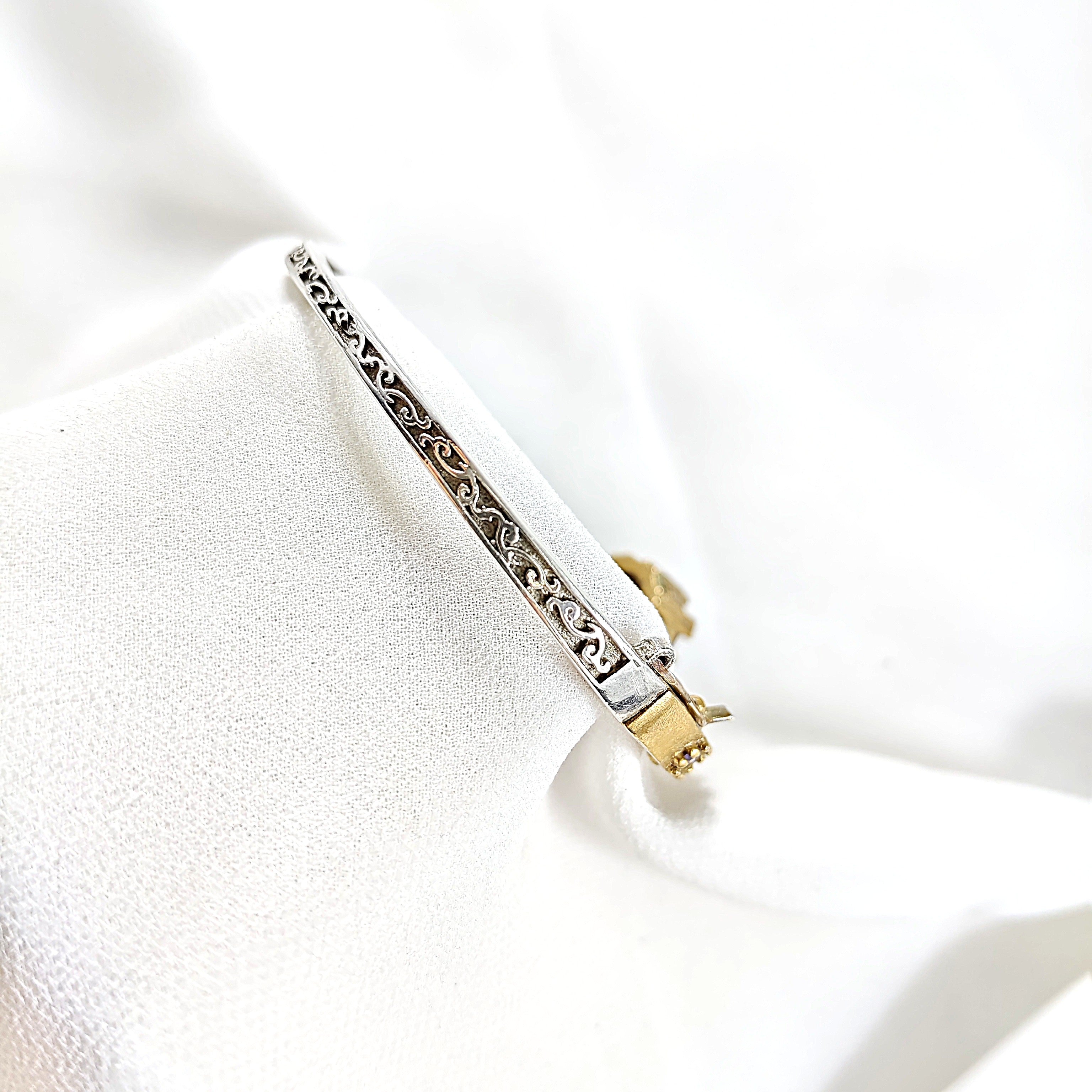 Bracelet antique  – Élégance royale aux pierres d’améthyste