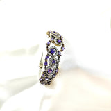 Bracelet antique  – Arabesque impériale aux pierres d’améthyste