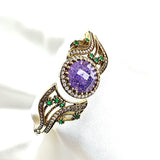 Bracelet antique – Majesté impériale aux améthystes et émeraudes