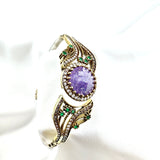 Bracelet antique – Majesté impériale aux améthystes et émeraudes