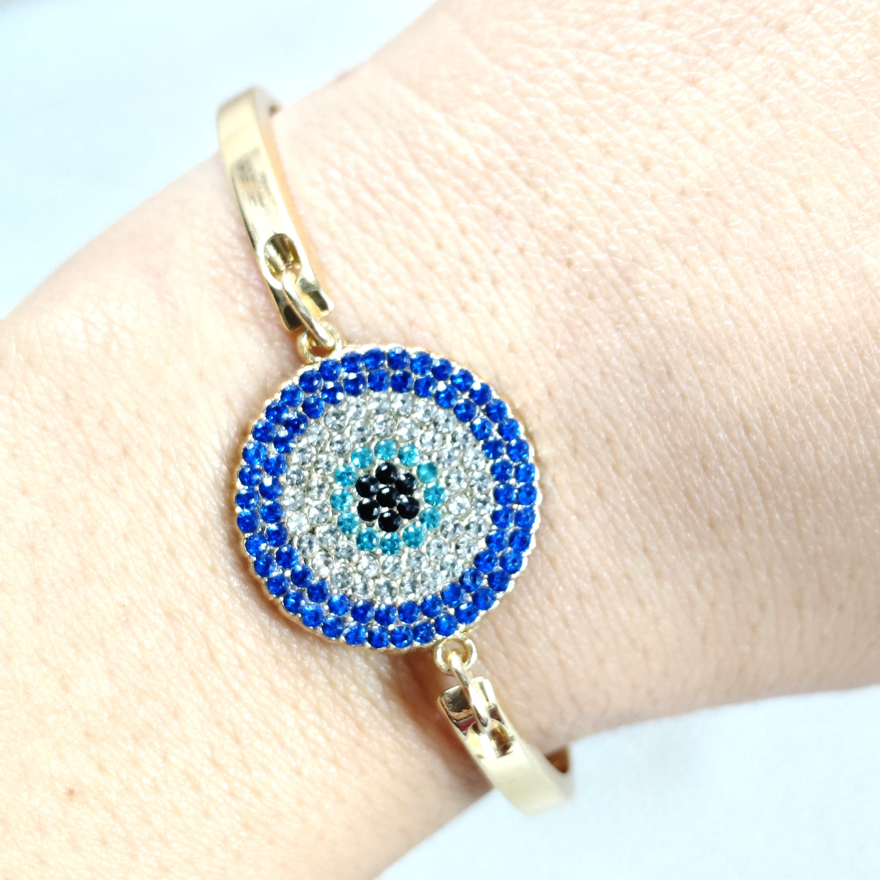 Bracelet Fantaisie Doré “Œil Protecteur”