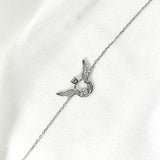 Gourmette Colombe en Argent – Symbole de Paix & Élégance