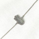 Gourmette Main de Fatma en Argent – Protection & Raffinement