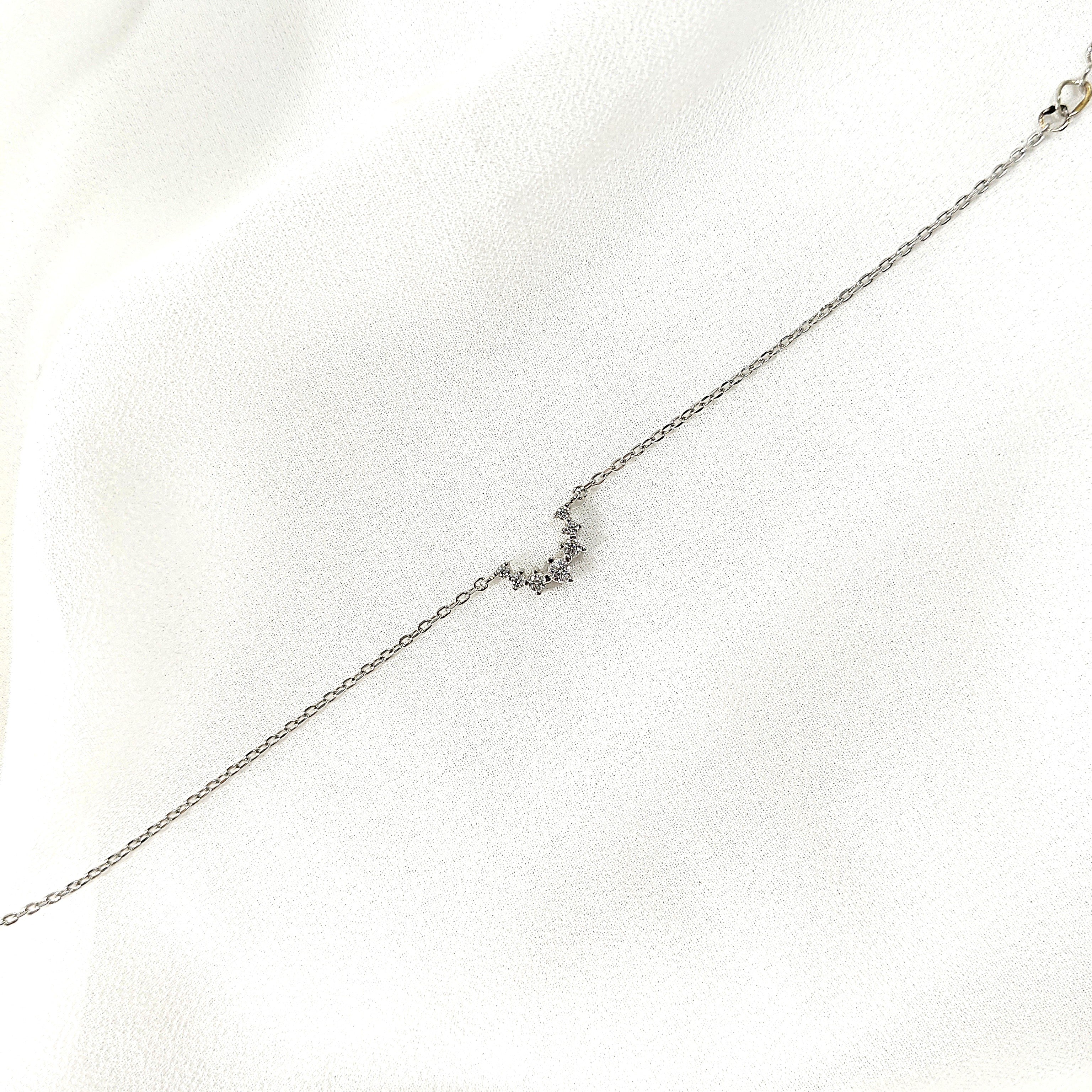 Gourmette Constellation en Argent – Éclat Stellaire & Élégance Cosmique