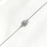 Gourmette Solitaire en Argent – Éclat Classique & Intemporel