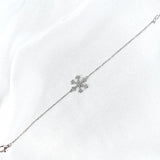 Gourmette Flocon de Neige en Argent – Éclat d’Hiver & Raffinement Givré