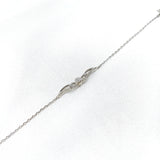 Gourmette Élégance Galactique en Argent – Courbes Lumineuses & Zirconia