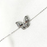 Gourmette Papillon Brillant en Argent – Liberté & Féminité