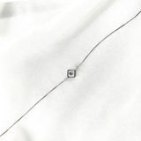 Gourmette Cube en Argent – Design Géométrique & Éclat Moderne