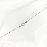 Gourmette Trio de Cœurs en Argent – Tendresse & Brillance