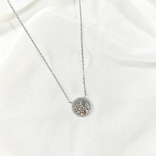 chaine Arbre de Vie en Argent – Force, Harmonie & Éclat Spirituel