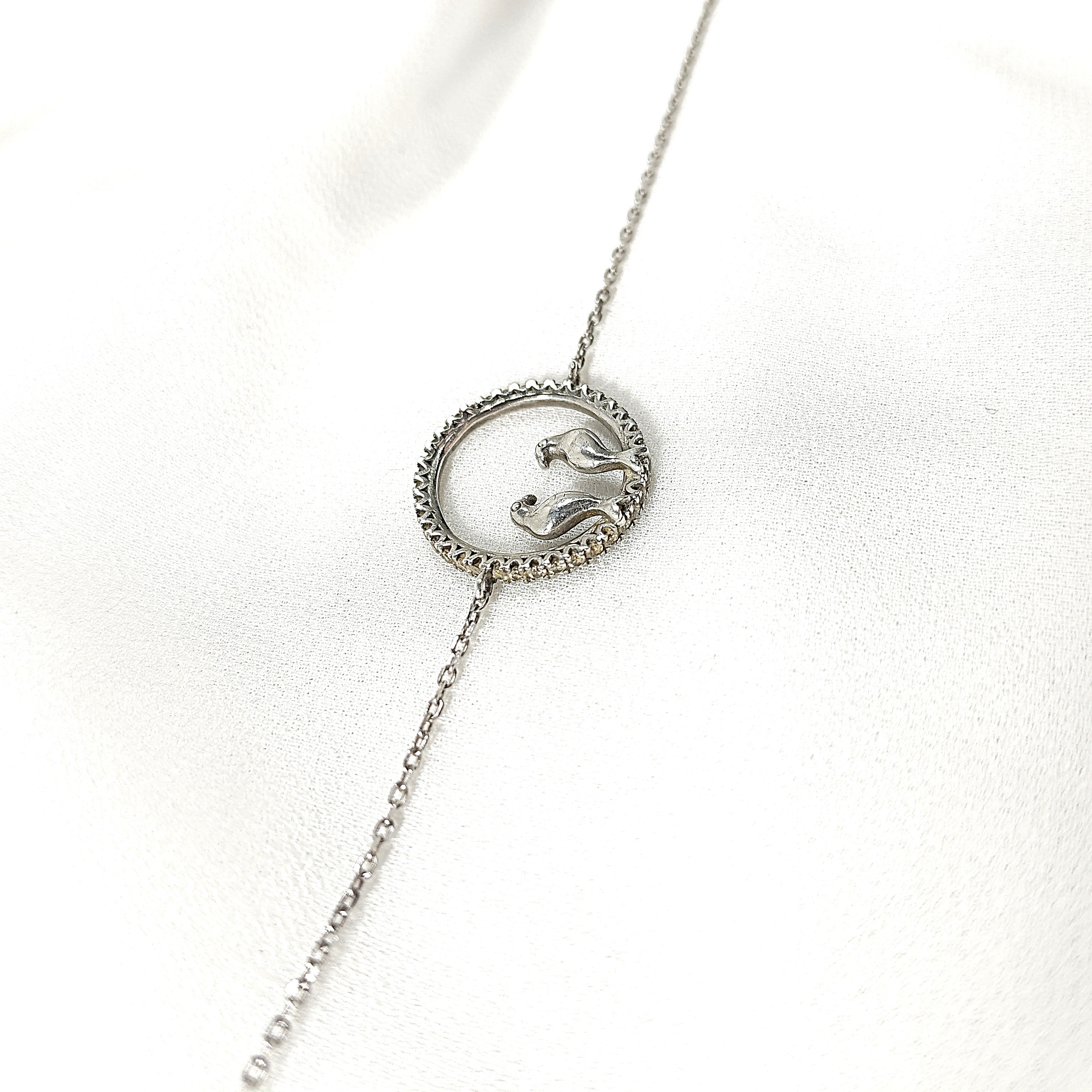 Gourmette Colombes de l’Amour en Argent – Symbole de Paix & Tendresse Éternelle