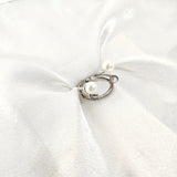 Bague Perles d'Élégance en Argent – Double Anneau Raffiné