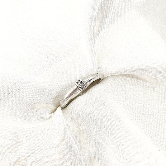 Bague Argent Vintage Gravée – Élégance Authentique