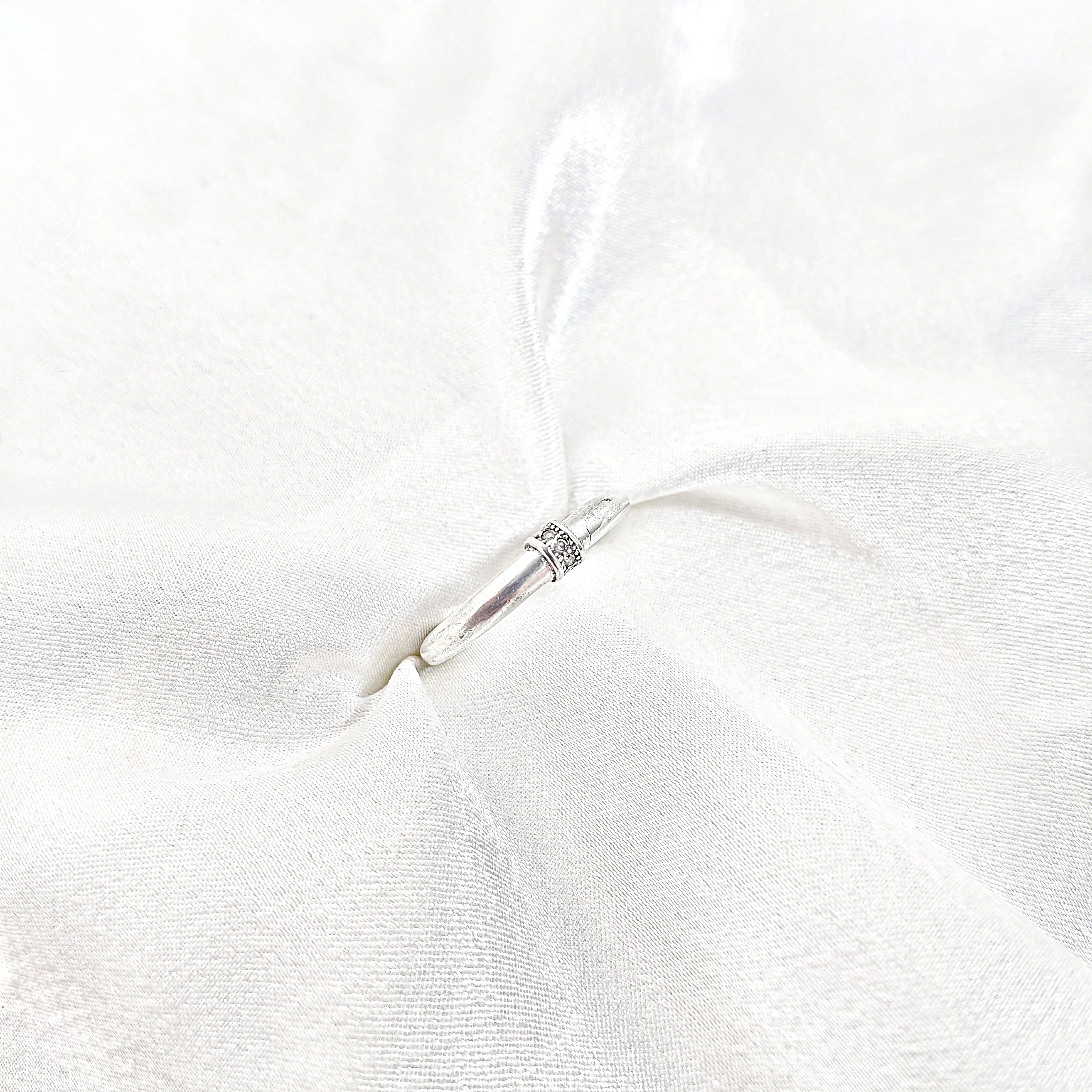 Bague Argent Vintage Gravée – Élégance Authentique