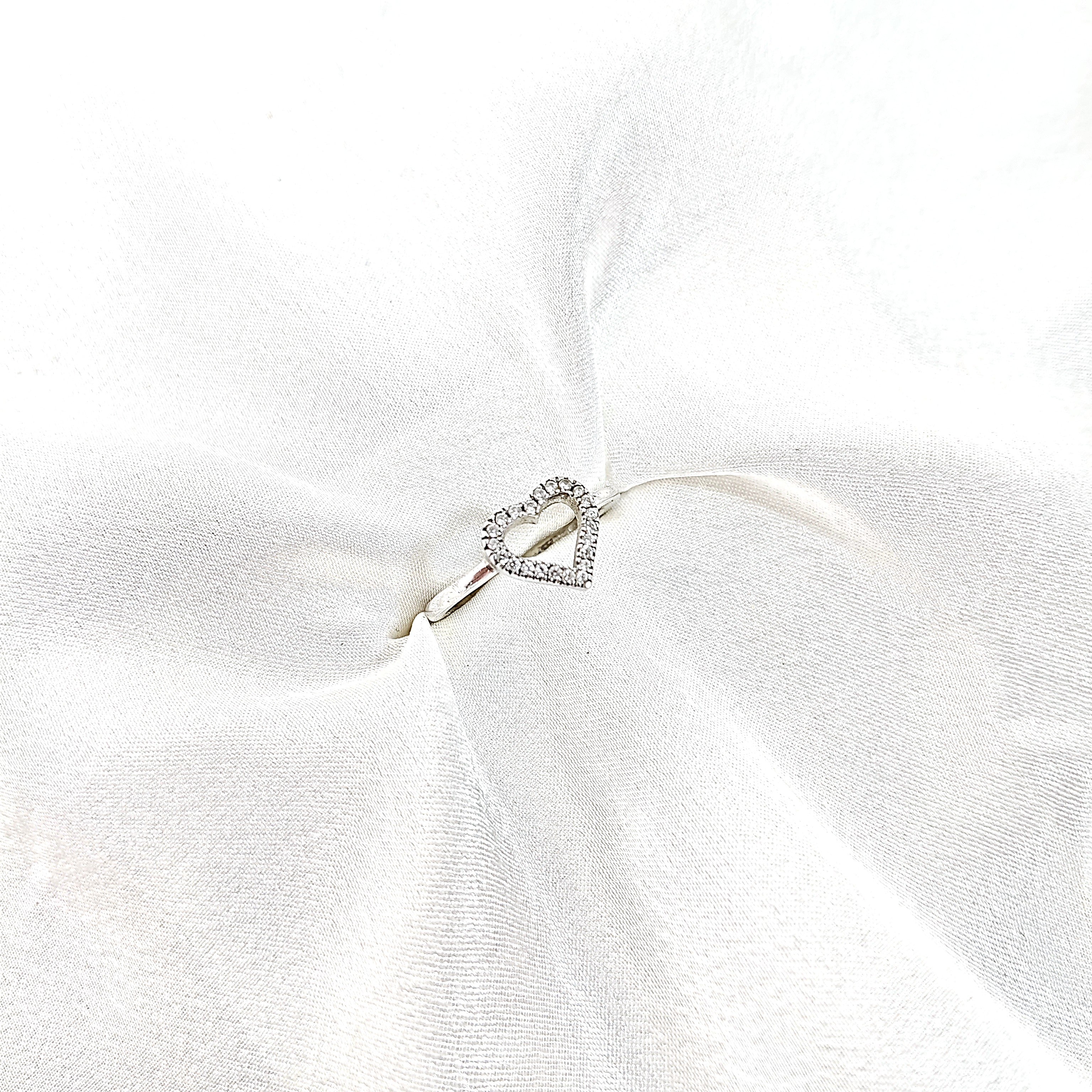Bague Cœur Éclatant en Argent 925 – Élégance Romantique