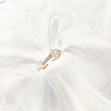 Bague Xuping Plaqué Or Couronne de Zircons – Éclat Royal